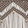 Užuolaida, taupe spalvos, 140x240cm, medvilnė, makrame stilius