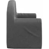 Vaikiška dvivietė sofa, antracito spalvos, minkštas pliušas