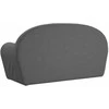 Vaikiška dvivietė sofa, antracito spalvos, minkštas pliušas