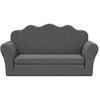 Vaikiška dvivietė sofa-lova, antracito, minkštas pliušas