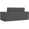 Vaikiška dvivietė sofa-lova, antracito, minkštas pliušas