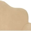 Vaikiška dvivietė sofa-lova, kreminės spalvos, minkštas pliušas