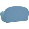Vaikiška dvivietė sofa-lova, mėlynos spalvos, minkštas pliušas