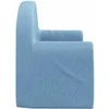 Vaikiška dvivietė sofa-lova, mėlynos spalvos, minkštas pliušas