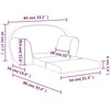 Vaikiška dvivietė sofa-lova, rožinės spalvos, minkštas pliušas