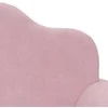 Vaikiška dvivietė sofa-lova, rožinės spalvos, minkštas pliušas