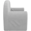 Vaikiška dvivietė sofa-lova, šviesiai pilka, minkštas pliušas