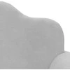 Vaikiška dvivietė sofa, šviesiai pilka, minkštas pliušas