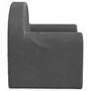 Vaikiška sofa, antracito spalvos, minkštas pliušas