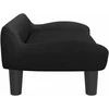 Vaikiška sofa, juodos spalvos, 70x40x24cm, aksomas