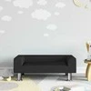Vaikiška sofa, juodos spalvos, 70x45x26,5cm, aksomas