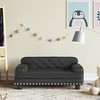 Vaikiška sofa, juodos spalvos, 70x45x30cm, dirbtinė oda