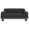 Vaikiška sofa, juodos spalvos, 70x45x30cm, dirbtinė oda