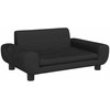 Vaikiška sofa, juodos spalvos, 70x45x33cm, aksomas