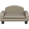 Vaikiška sofa, kapučino spalvos, 50x40x30 cm, dirbtinė oda