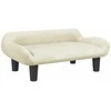 Vaikiška sofa, kreminės spalvos, 70x40x24cm, aksomas