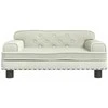 Vaikiška sofa, kreminės spalvos, 70x45x30cm, aksomas