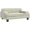 Vaikiška sofa, kreminės spalvos, 70x45x30cm, dirbtinė oda