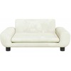 Vaikiška sofa, kreminės spalvos, 70x45x33cm, aksomas