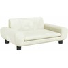 Vaikiška sofa, kreminės spalvos, 70x45x33cm, aksomas