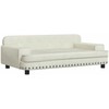 Vaikiška sofa, kreminės spalvos, 90x53x30cm, aksomas