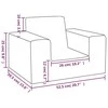 Vaikiška sofa, kreminės spalvos, minkštas pliušas