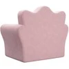 Vaikiška sofa-lova, rožinės spalvos, minkštas pliušas