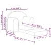 Vaikiška sofa-lova, rožinės spalvos, minkštas pliušas