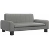 Vaikiška sofa, pilkos spalvos, 70x45x30cm, dirbtinė oda