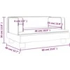 Vaikiška sofa, rudos spalvos, 60x40x30cm, dirbtinė oda