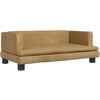 Vaikiška sofa, rudos spalvos, 80x45x30cm, aksomas