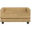 Vaikiška sofa su pakoja, ruda, 100x50x30cm, aksomas