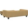 Vaikiška sofa su pakoja, ruda, 100x50x30cm, aksomas