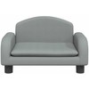 Vaikiška sofa, šviesiai pilkos spalvos, 50x40x30cm, audinys