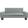 Vaikiška sofa, šviesiai pilkos spalvos, 70x45x30cm, audinys