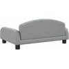 Vaikiška sofa, šviesiai pilkos spalvos, 70x45x30cm, audinys