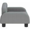 Vaikiška sofa, šviesiai pilkos spalvos, 50x40x30cm, audinys