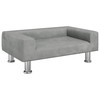 Vaikiška sofa, šviesiai pilkos spalvos, 70x45x26,5cm, aksomas