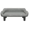 Vaikiška sofa, šviesiai pilkos spalvos, 70x40x24cm, aksomas