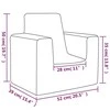 Vaikiška sofa, šviesiai pilkos spalvos, minkštas pliušas