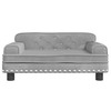 Vaikiška sofa, šviesiai pilkos spalvos, 70x45x30cm, aksomas