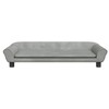 Vaikiška sofa, šviesiai pilkos spalvos, 100x50x26cm, aksomas