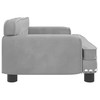 Vaikiška sofa, šviesiai pilkos spalvos, 70x45x30cm, aksomas