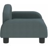 Vaikiška sofa, tamsiai pilkos spalvos, 50x40x30cm, audinys
