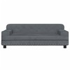 Vaikiška sofa, tamsiai pilkos spalvos, 90x53x30cm, aksomas