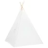 Vaikiška tipi palapinė, balta, 120x120x150cm, persiko oda