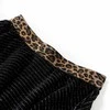 Vaikiškas sijonas su leopardu rašto juosmeniu, juodas, 128 dydžio