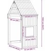 Lova Vaikiškos lovos stogas, 55x99x139,5cm, pušies medienos masyvas