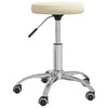 Valgomojo kėdė, kreminės spalvos, aksomas (333173)