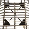 Valgomojo kėdės, 2 vnt., rudos, natūralus ratanas